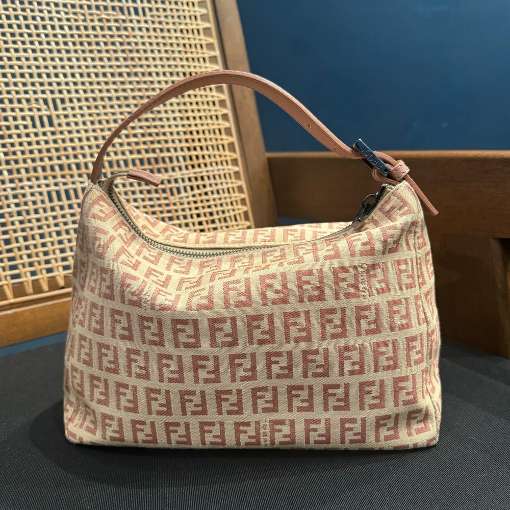 Fendi Zucchino Ff Pochette in Great Condition
